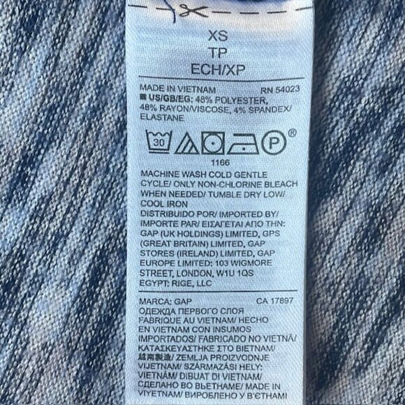 GAP Adjustable Drawstring Waist Sleeveless Knit Top - Size XS - Picture 5 of 6